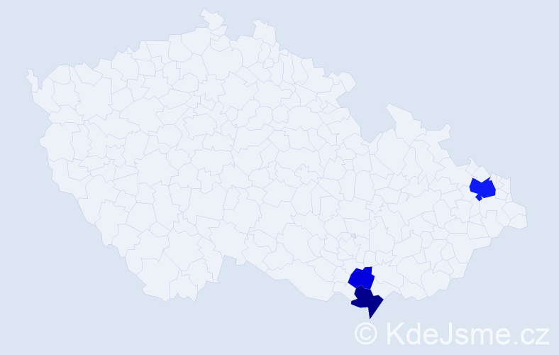 Příjmení: 'Rolíšková', počet výskytů 8 v celé ČR