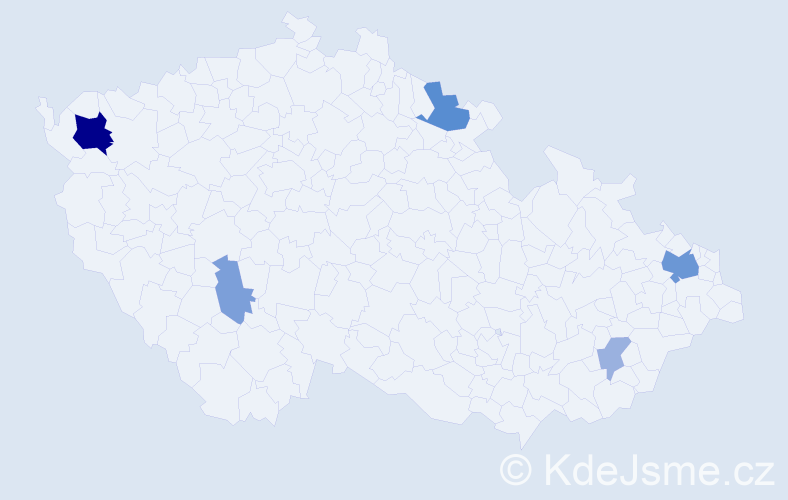 Příjmení: 'Kopko', počet výskytů 14 v celé ČR