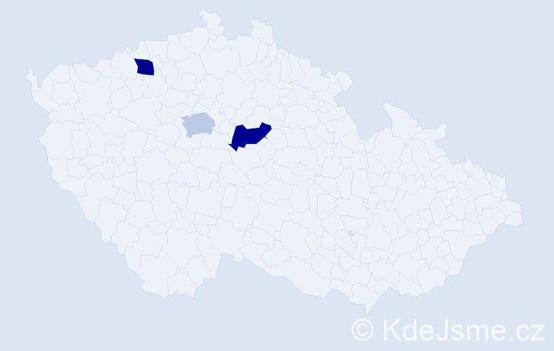 Příjmení: 'Kráąovský', počet výskytů 3 v celé ČR