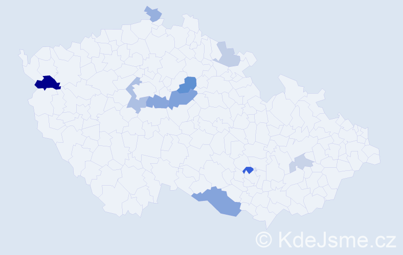 Příjmení: 'Matyasko', počet výskytů 21 v celé ČR