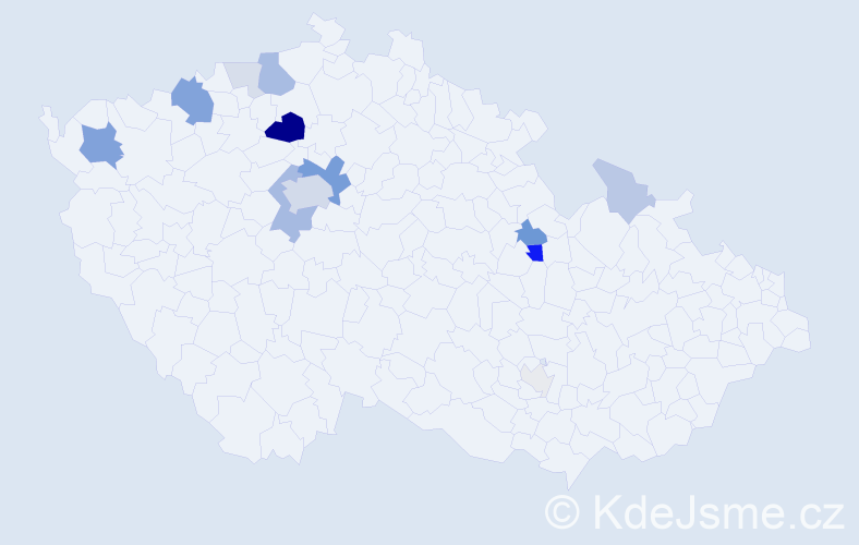 Příjmení: 'Abt', počet výskytů 43 v celé ČR
