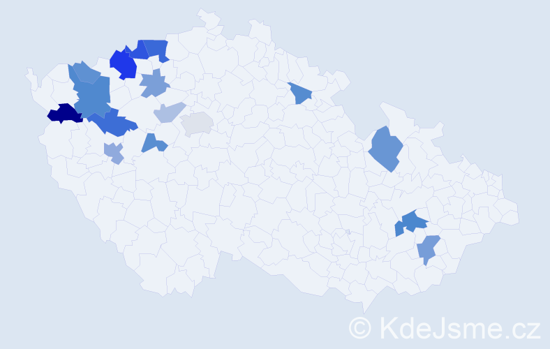 Příjmení: 'Wohlrab', počet výskytů 32 v celé ČR