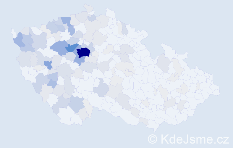Příjmení: 'Větrovec', počet výskytů 481 v celé ČR