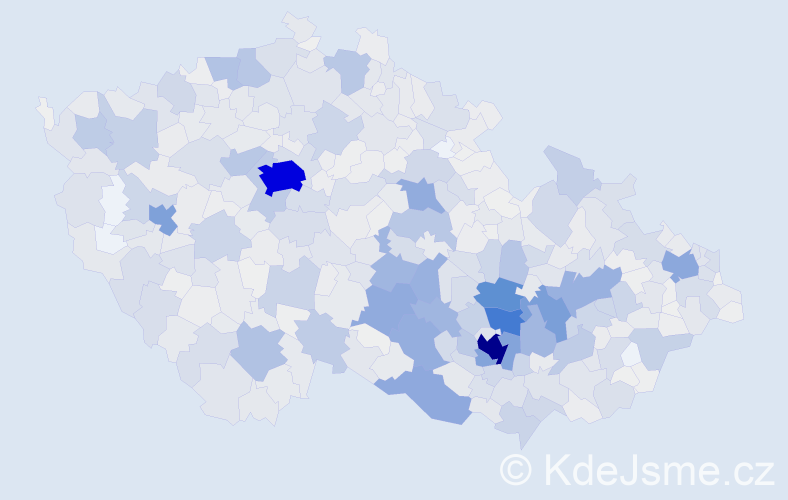 Příjmení: 'Sedláková', počet výskytů 4814 v celé ČR