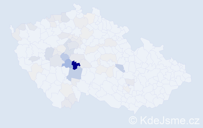 Příjmení: 'Spálenková', počet výskytů 188 v celé ČR