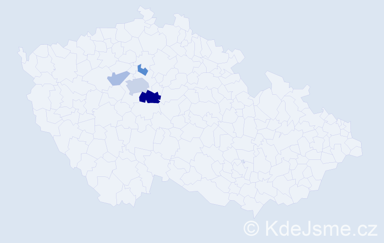 Příjmení: 'Šušor', počet výskytů 10 v celé ČR