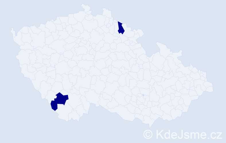 Příjmení: 'Vocaci', počet výskytů 2 v celé ČR