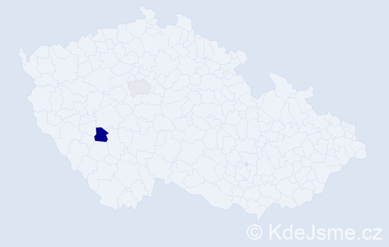 Příjmení: 'Džisová', počet výskytů 2 v celé ČR