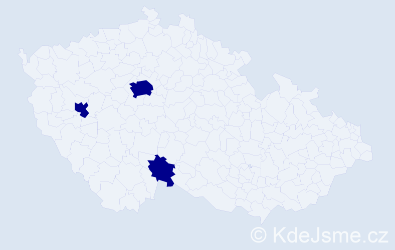 Příjmení: 'Paulfranzová', počet výskytů 3 v celé ČR