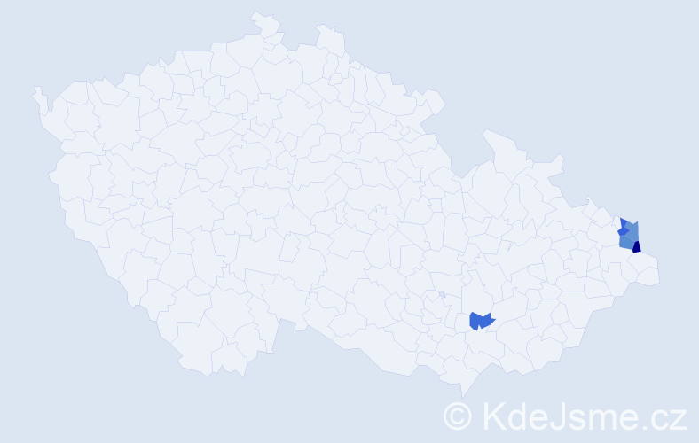 Příjmení: 'Porembski', počet výskytů 14 v celé ČR