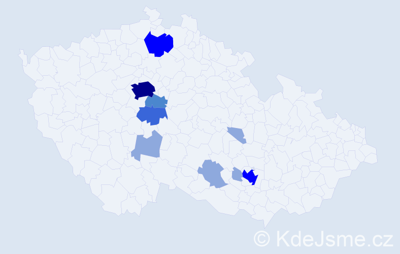 Příjmení: 'Vieweghová', počet výskytů 28 v celé ČR