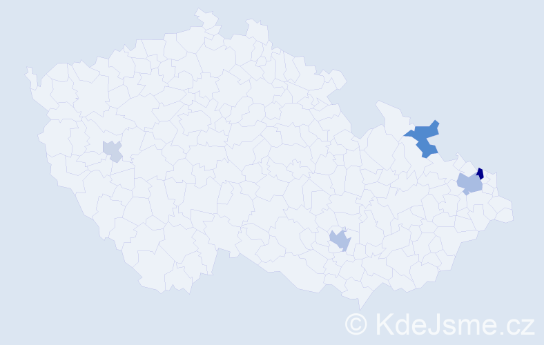Příjmení: 'Kalischová', počet výskytů 12 v celé ČR