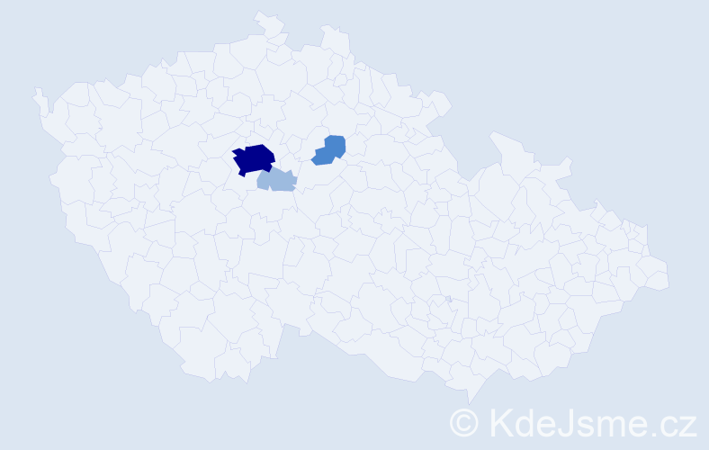 Příjmení: 'Key', počet výskytů 7 v celé ČR