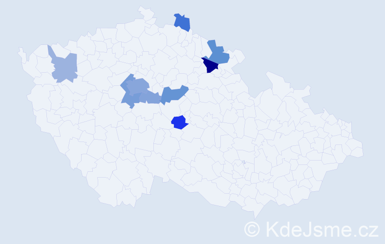 Příjmení: 'Holzhauserová', počet výskytů 23 v celé ČR