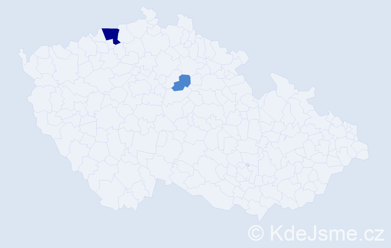 Příjmení: 'Derkačová', počet výskytů 4 v celé ČR