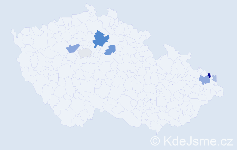 Příjmení: 'Barbuš', počet výskytů 17 v celé ČR