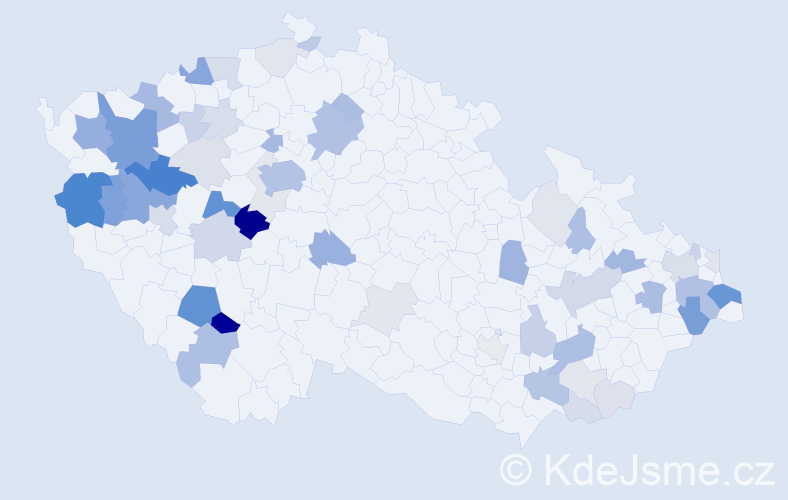 Příjmení: 'Plevková', počet výskytů 182 v celé ČR