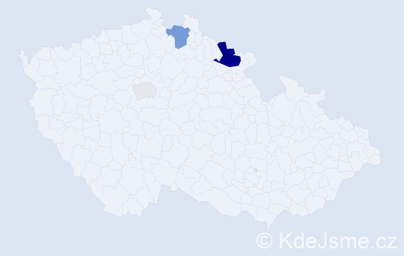 Příjmení: 'Langhamr', počet výskytů 7 v celé ČR