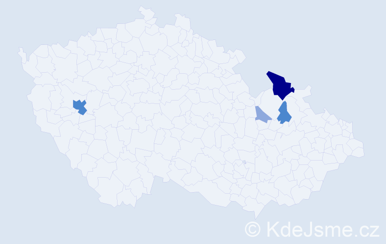 Příjmení: 'Ceperko', počet výskytů 10 v celé ČR