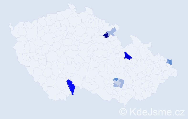 Příjmení: 'Drapáč', počet výskytů 16 v celé ČR