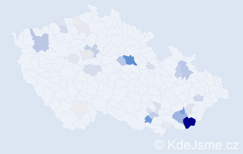 Příjmení: 'Flekačová', počet výskytů 130 v celé ČR