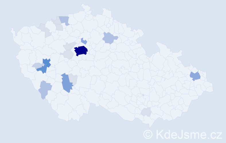 Příjmení: 'Kripnerová', počet výskytů 74 v celé ČR