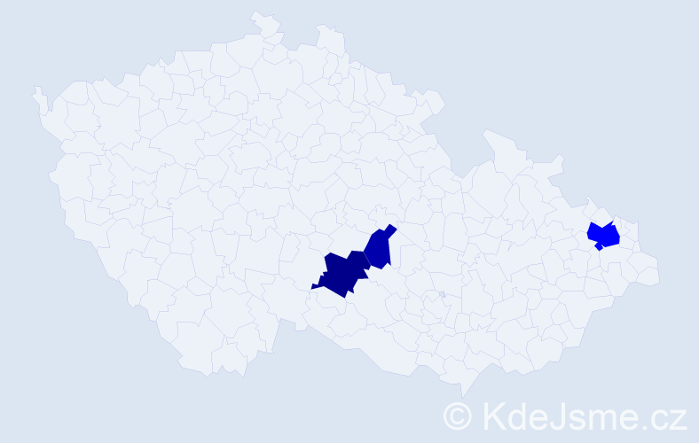 Příjmení: 'Karstenová', počet výskytů 7 v celé ČR