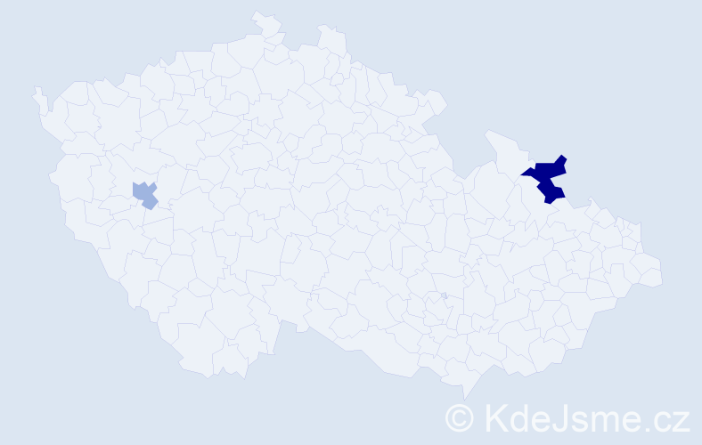 Příjmení: 'Savidisová', počet výskytů 3 v celé ČR