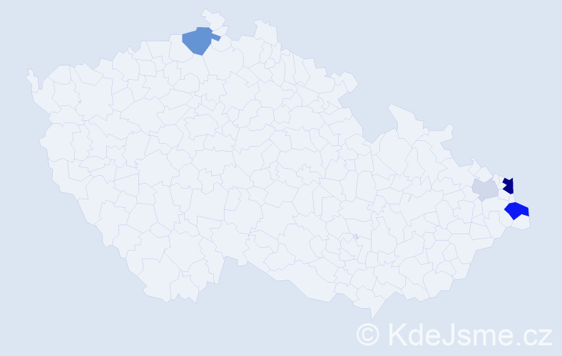 Příjmení: 'Ledwoň', počet výskytů 11 v celé ČR
