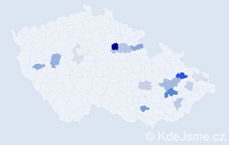 Příjmení: 'Turovská', počet výskytů 36 v celé ČR