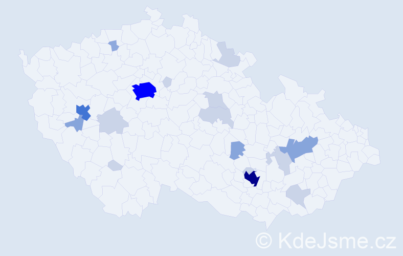 Příjmení: 'Didyk', počet výskytů 50 v celé ČR