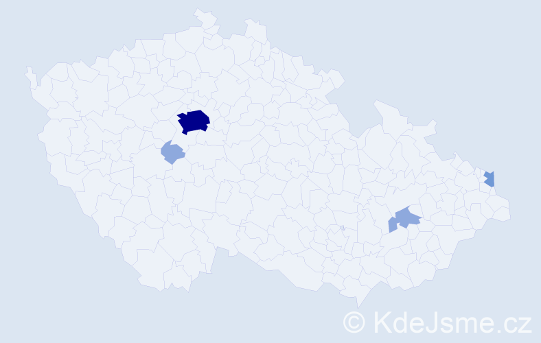 Příjmení: 'Georgiou', počet výskytů 10 v celé ČR