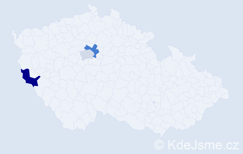 Příjmení: 'Baydyuk', počet výskytů 3 v celé ČR