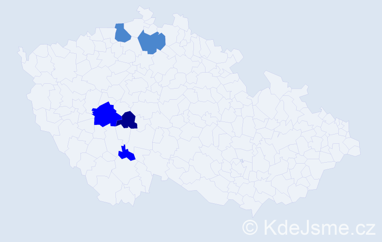 Příjmení: 'Polida', počet výskytů 17 v celé ČR