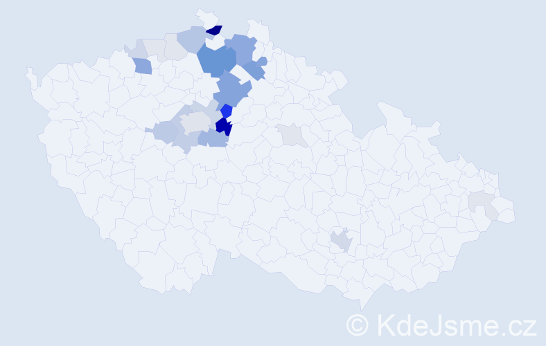 Příjmení: 'Prkno', počet výskytů 82 v celé ČR