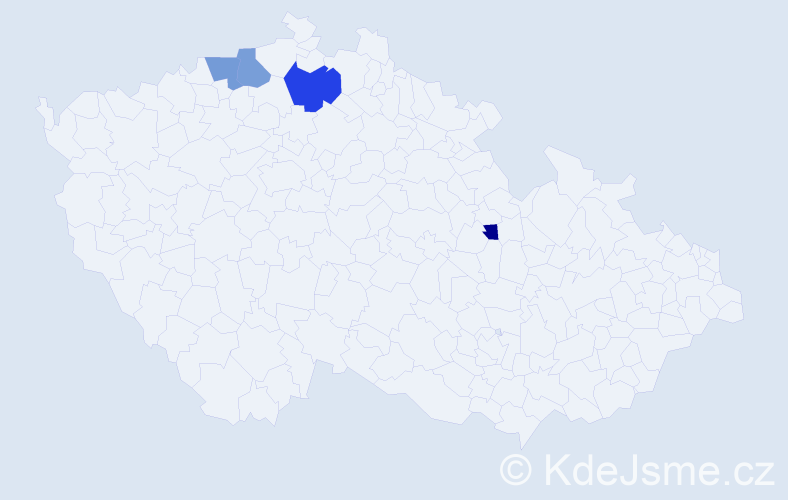 Příjmení: 'Heptnerová', počet výskytů 13 v celé ČR
