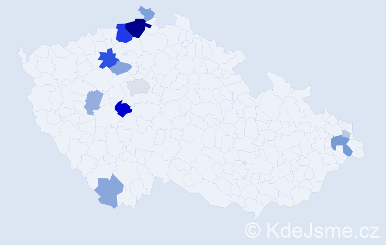 Příjmení: 'Koma', počet výskytů 31 v celé ČR