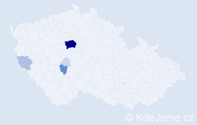 Příjmení: 'Faukner', počet výskytů 26 v celé ČR