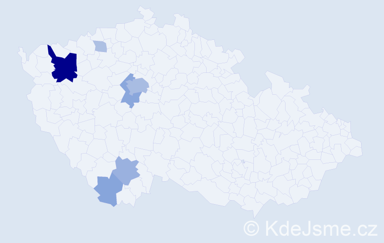 Příjmení: 'Kopfstein', počet výskytů 24 v celé ČR