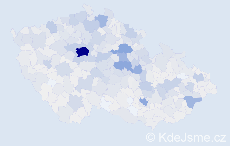 Příjmení: 'Kopecká', počet výskytů 7422 v celé ČR
