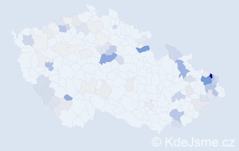 Příjmení: 'Kroščenová', počet výskytů 344 v celé ČR