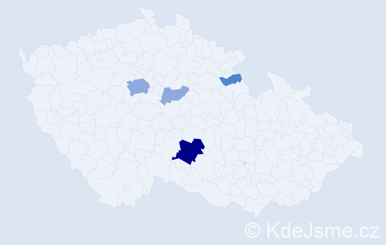 Příjmení: 'Wisingerová', počet výskytů 12 v celé ČR