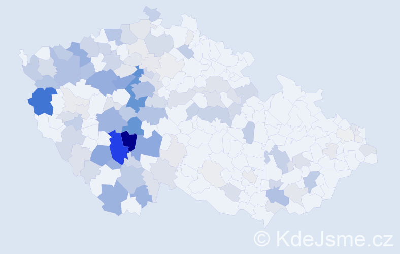 Příjmení: 'Márová', počet výskytů 486 v celé ČR