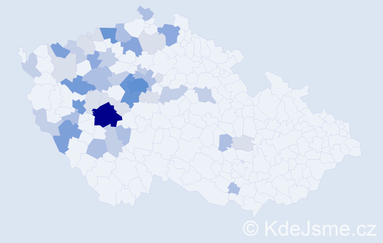 Příjmení: 'Romová', počet výskytů 141 v celé ČR