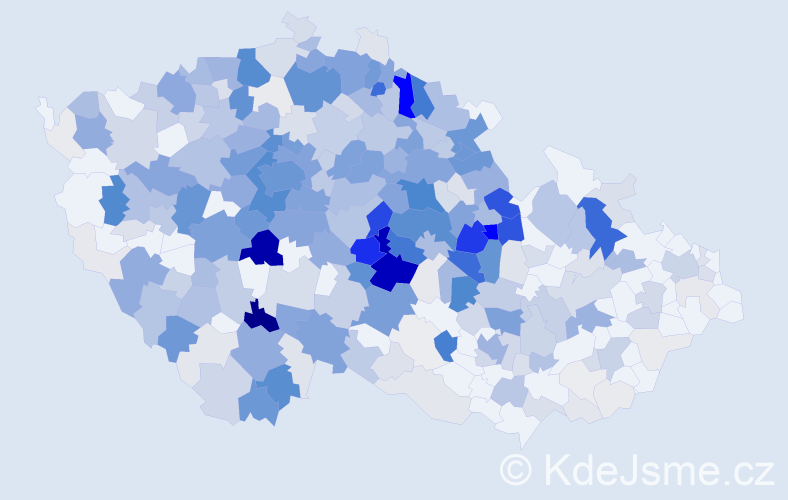 Příjmení: 'Vondrová', počet výskytů 1571 v celé ČR