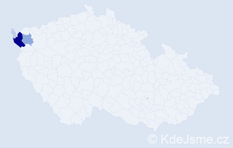 Příjmení: 'Kreitlová', počet výskytů 13 v celé ČR