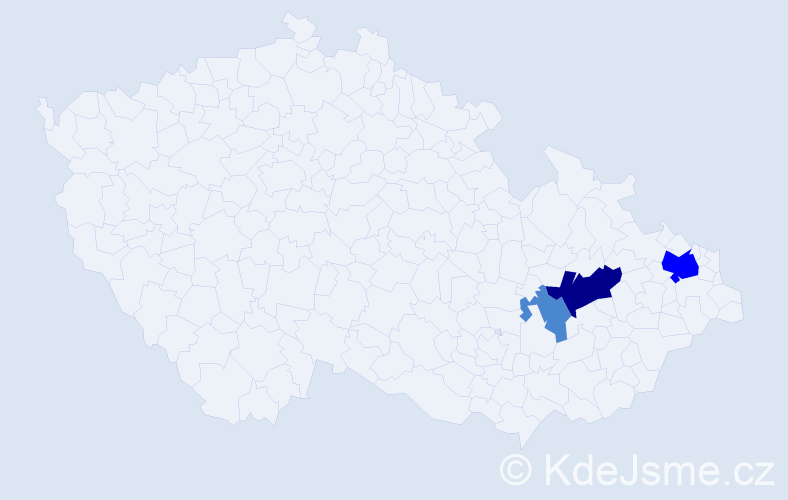 Příjmení: 'Lulovičová', počet výskytů 6 v celé ČR