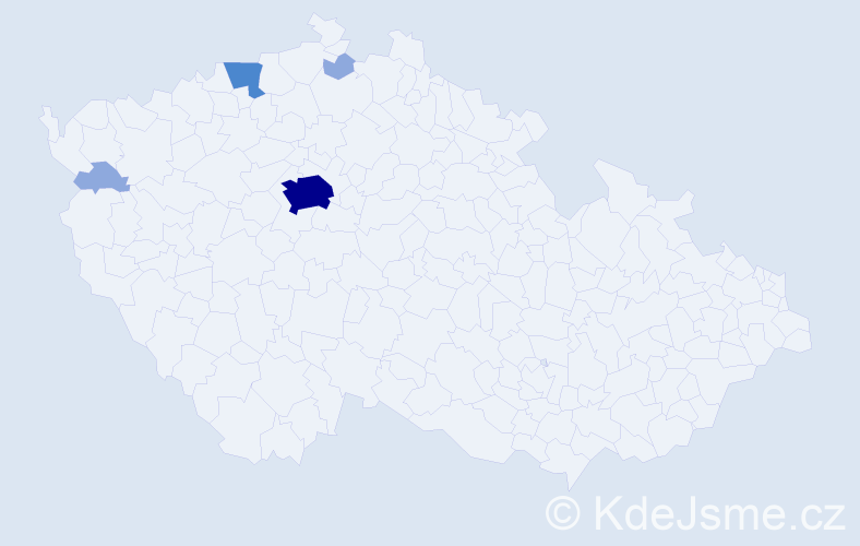 Příjmení: 'Strieglová', počet výskytů 15 v celé ČR