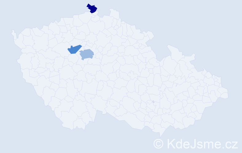Příjmení: 'Račoková', počet výskytů 7 v celé ČR