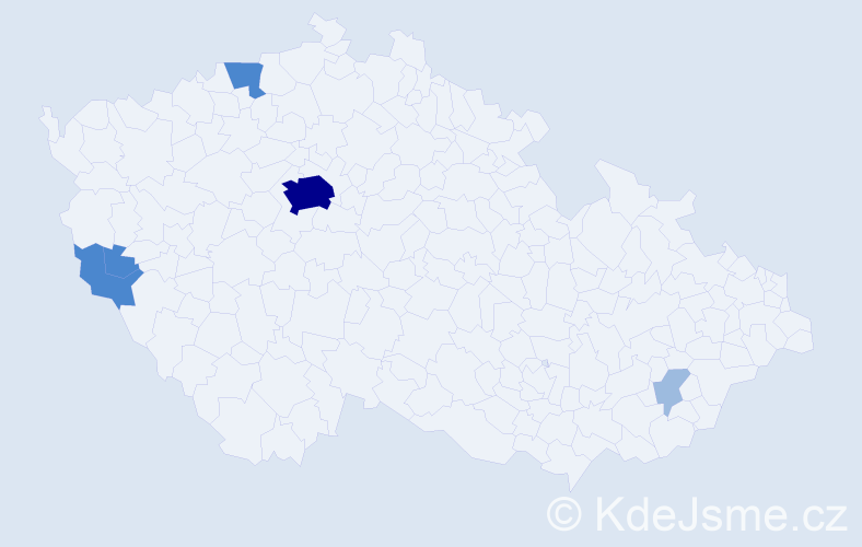 Příjmení: 'Ratz', počet výskytů 11 v celé ČR